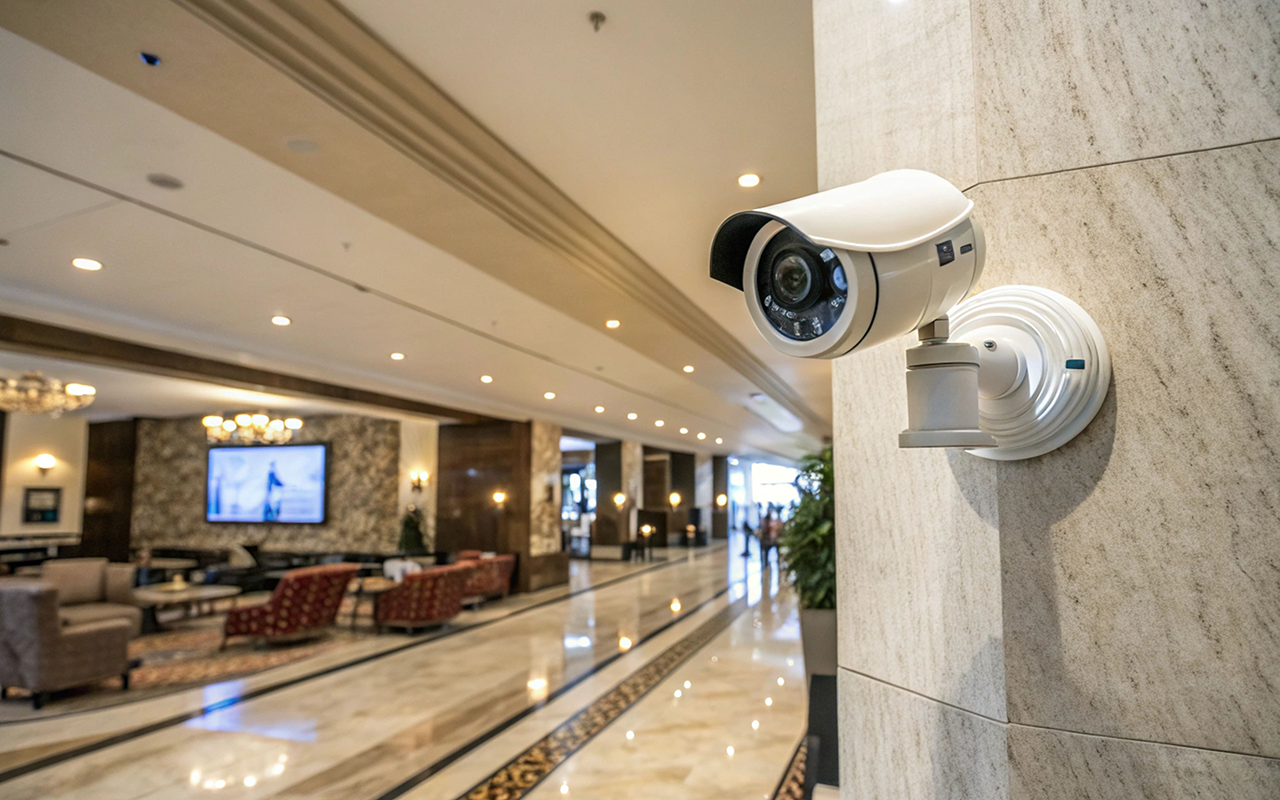 Hotel security control room and CCTV network powered by FSP Power Solution