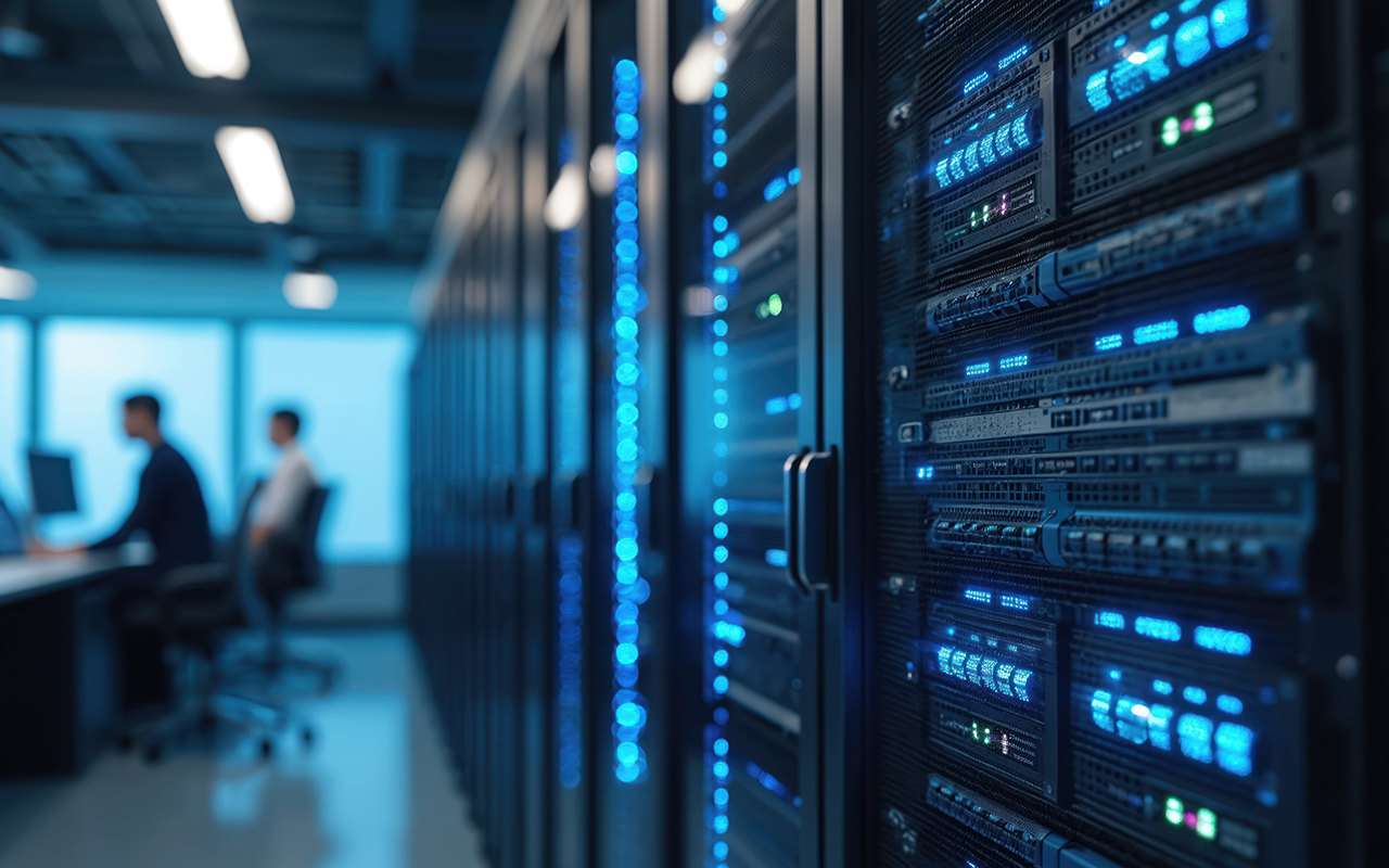 Hotel server room and centralized electrical system