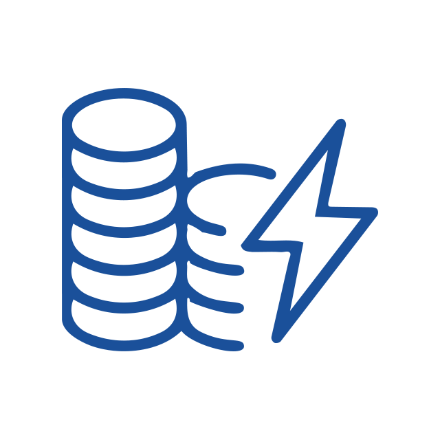 Lower operating cost icon for 80PLUS Titanium efficiency power supply